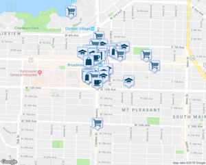 Vancouver walkability score